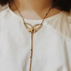 Collier Hirondelle Doré