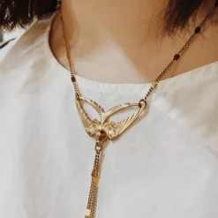Collier Hirondelle Doré