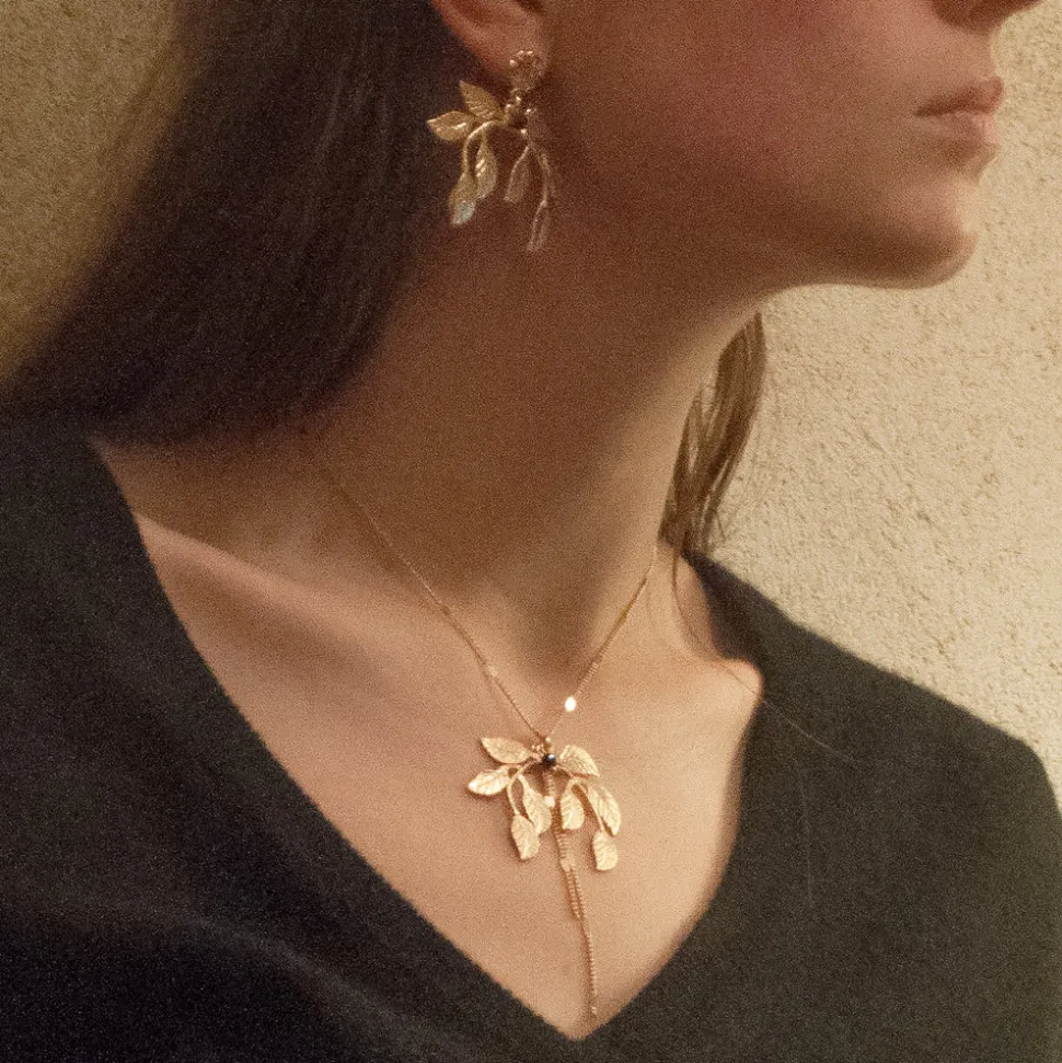 Collier Laurier Doré