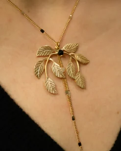 Collier Laurier Doré
