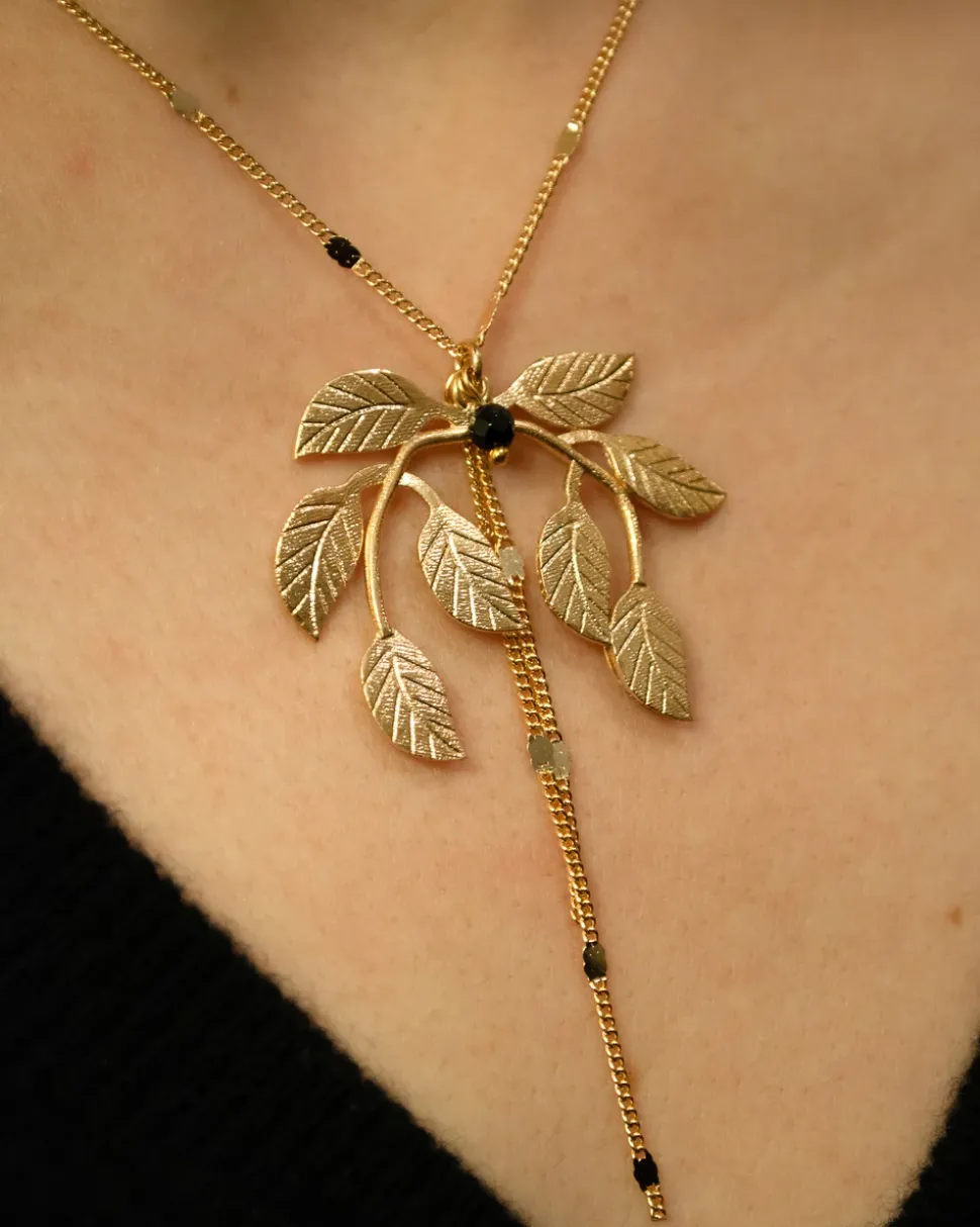 Collier Laurier Doré