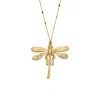 Collier Libellule Louise Doré