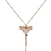 Collier Libellule Volant Doré