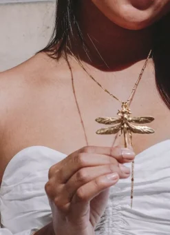 COLLIER LITTLE LIBELLULE DORE