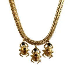 Collier Mini Scarabee doré