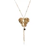 Collier Pensée Doré