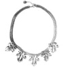 Collier Plastron Feuilles de Figuier Argenté