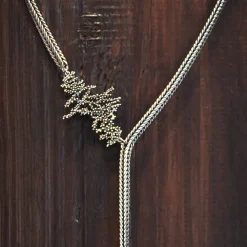 COLLIER PLASTRON SEAWEED