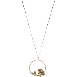 Sautoir Ginkgo Orbit Doré