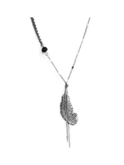 Sautoir Plume Courbée